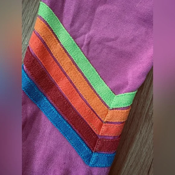 Aviator Nation Bolt Neon 5 Stripe Crew Neck Sweatshirt - Picture 4 of 7